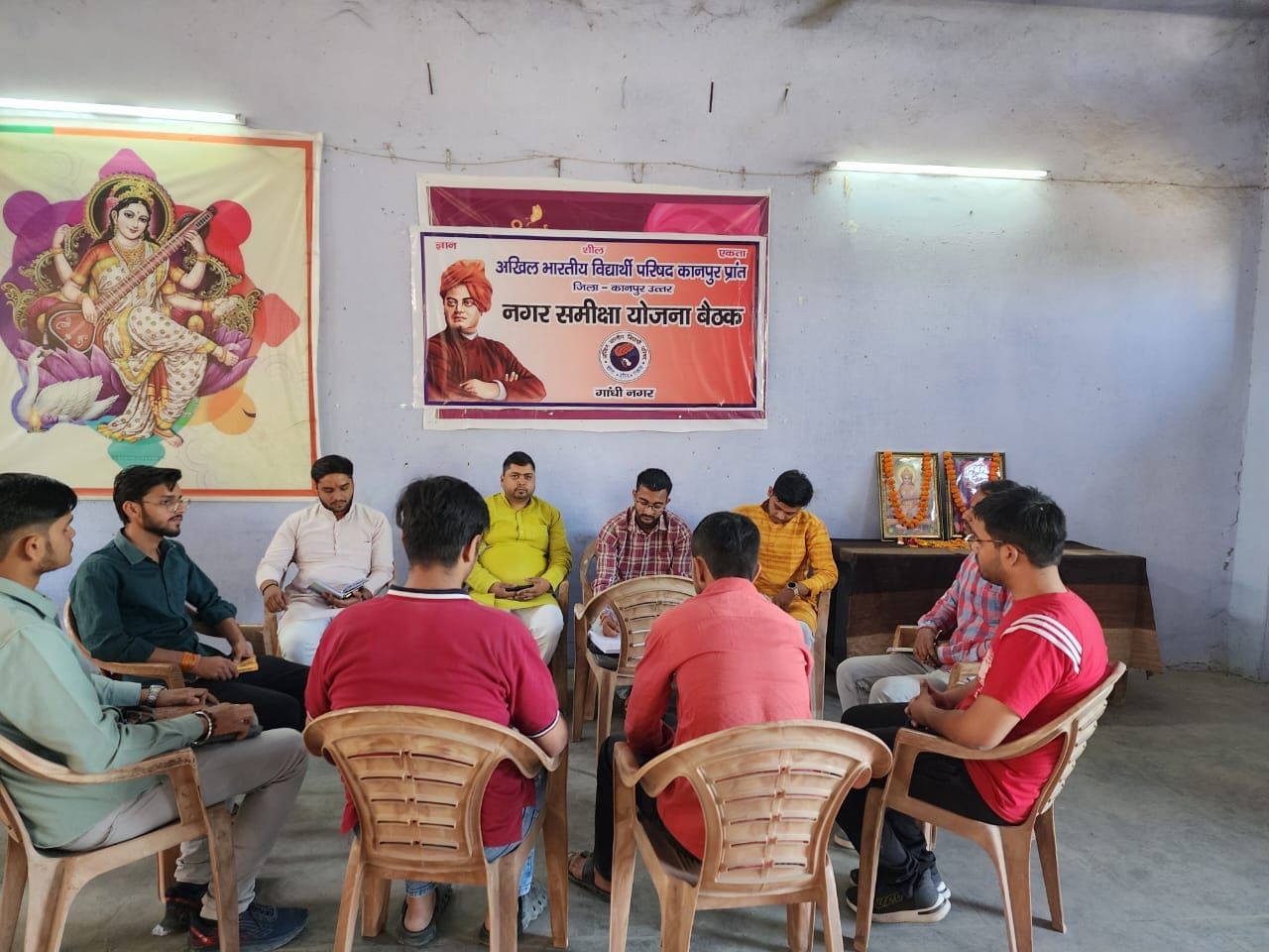 ABVP गांधी नगर इकाई, कानपुर उत्तर की नगर समीक्षा बैठक संपन्न