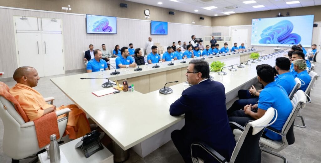 लखनऊ सुपर जायंट्स (LSG) की मुख्यमंत्री योगी से मुलाकात, 