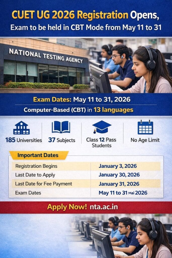 CUET UG 2026 Correction Window