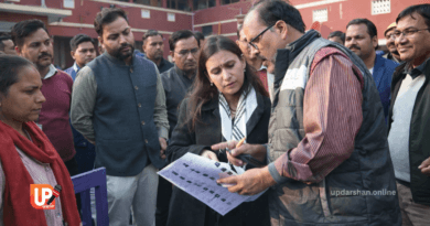 “Mandalayukt Soumya Agrawal inspecting voter list during Special Revision Campaign at St Joseph Girls Inter College, Allahabad North”