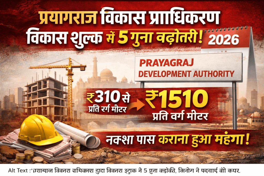 प्रयागराज विकास प्राधिकरण विकास शुल्क 