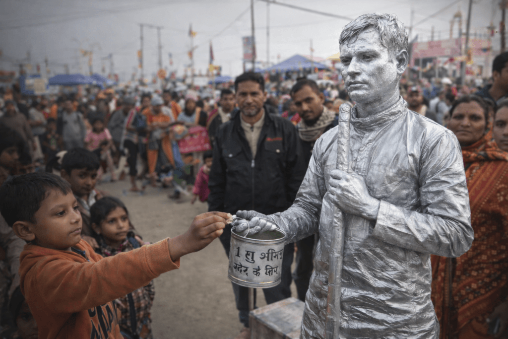 माघ मेला 2026 सिल्वर बॉय